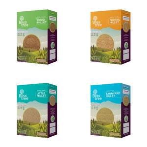 Unpolished Millets Combo (Kodo, Foxtail, Little & Barnyard) - 8lb